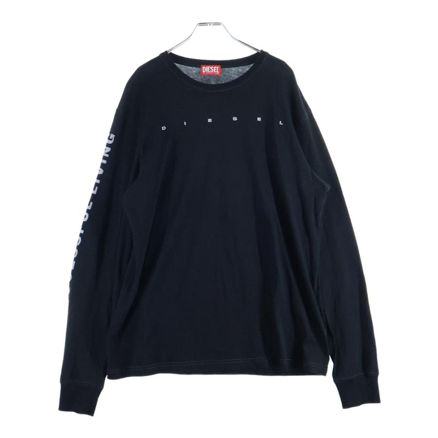 DIESEL（ディーゼル） JUST LS N7 ロゴプリント ロングスリーブ 長袖T