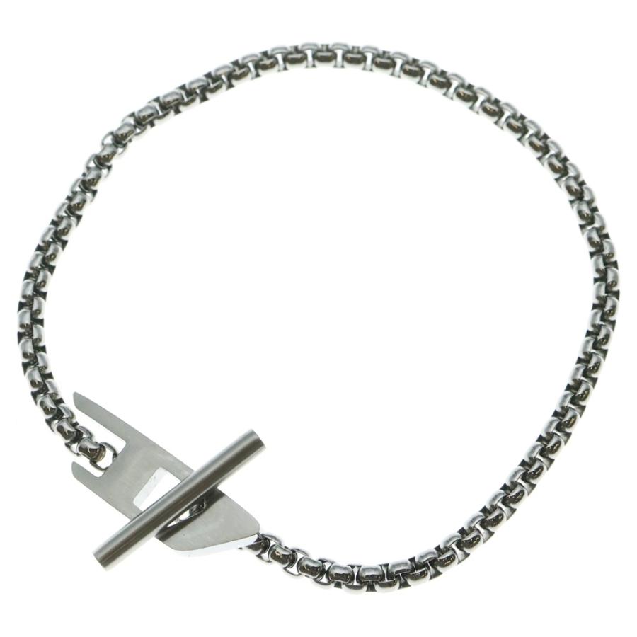 【希少・完売品】DIESEL ディーゼル Dロゴ チェーンブレスレット シルバー DIESEL（ディーゼル） STEEL Dロゴ ブレスレット シルバー DX1476040