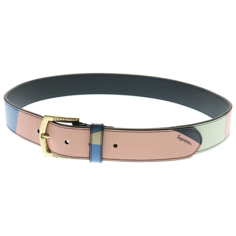 SUPREME Emilio Pucci エミリオプッチ レザーベルトS/M Supreme（シュプリーム） 21SS × EMILIO PUCCI Leather Belt エミリオ