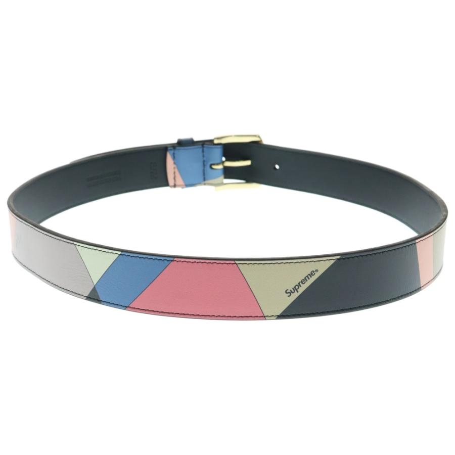 SUPREME Emilio Pucci エミリオプッチ レザーベルトS/M Supreme SUPREME シュプリーム 21SS × EMILIO PUCCI Leather Belt