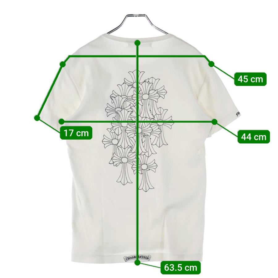 クロムハーツ CHROME HEARTS Ｔシャツ カットソー 五分袖 白 CHROME HEARTS（クロムハーツ）Tシャツ・カットソー 白 サイズ:XL