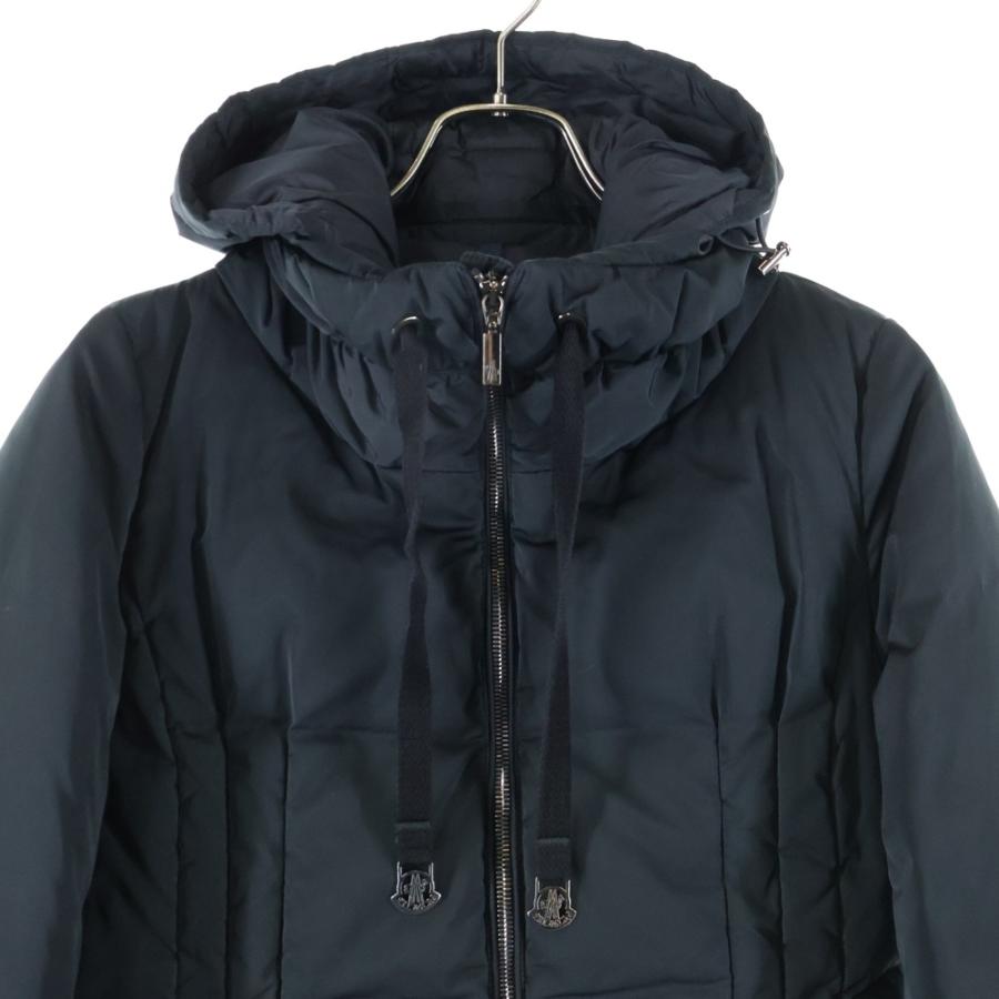 美品☆サイズ1 モンクレールダウンコート NIM GIUBBOTTO 黒　フード MONCLER（モンクレール） NIM GIUBOTTO フード付き ロングダウン