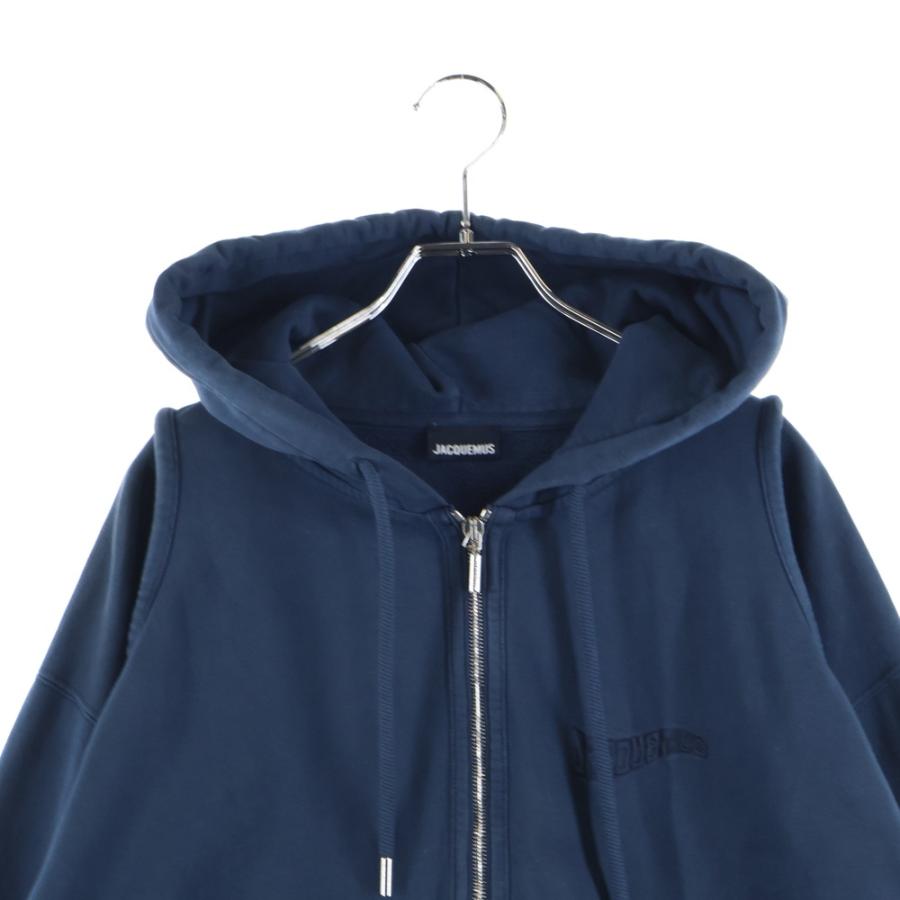 JACQUEMUS（ジャックムス） 24SS Le Sweater Camargue 刺繍ロゴ ジップ 