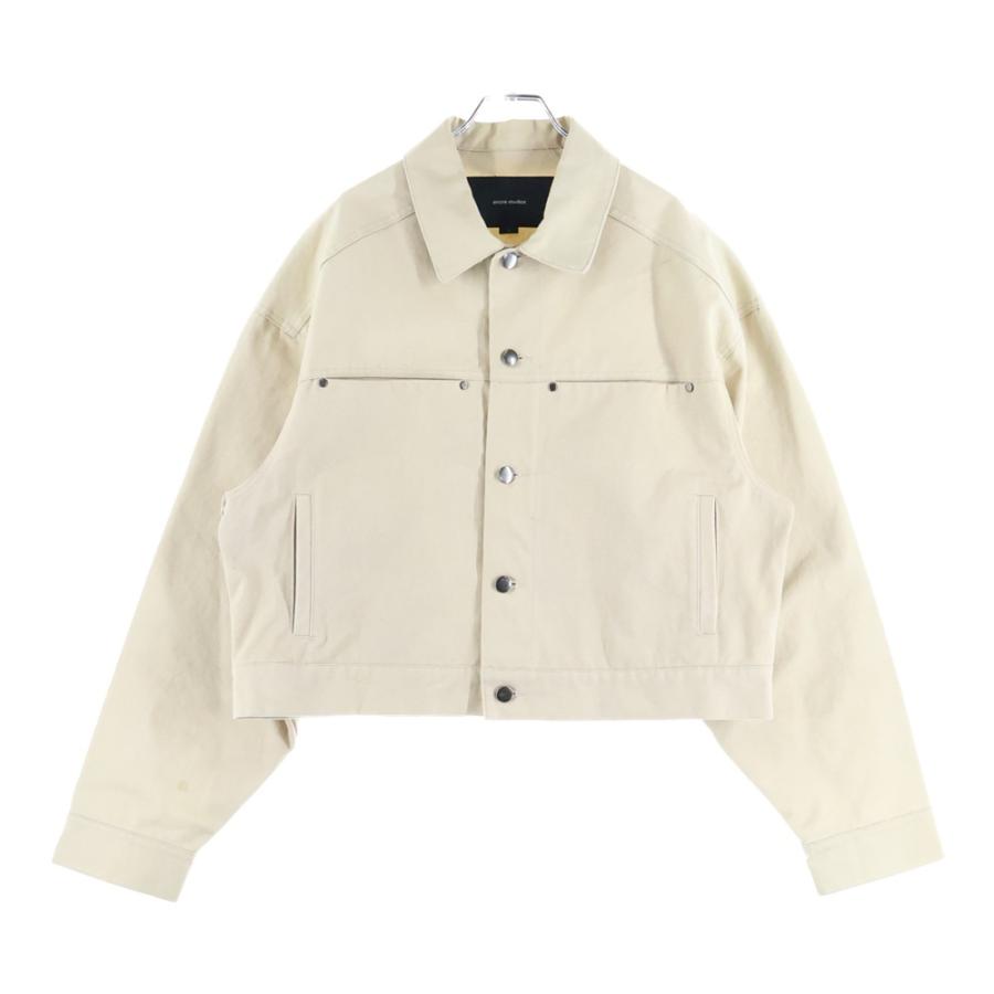 entire studios エンタイア スタジオ Workerwear Jacket ES2312C クロップド キャンバスジャケット ベージュ entire studios エンタイア スタジオ Workerwear Jacket ES2312C