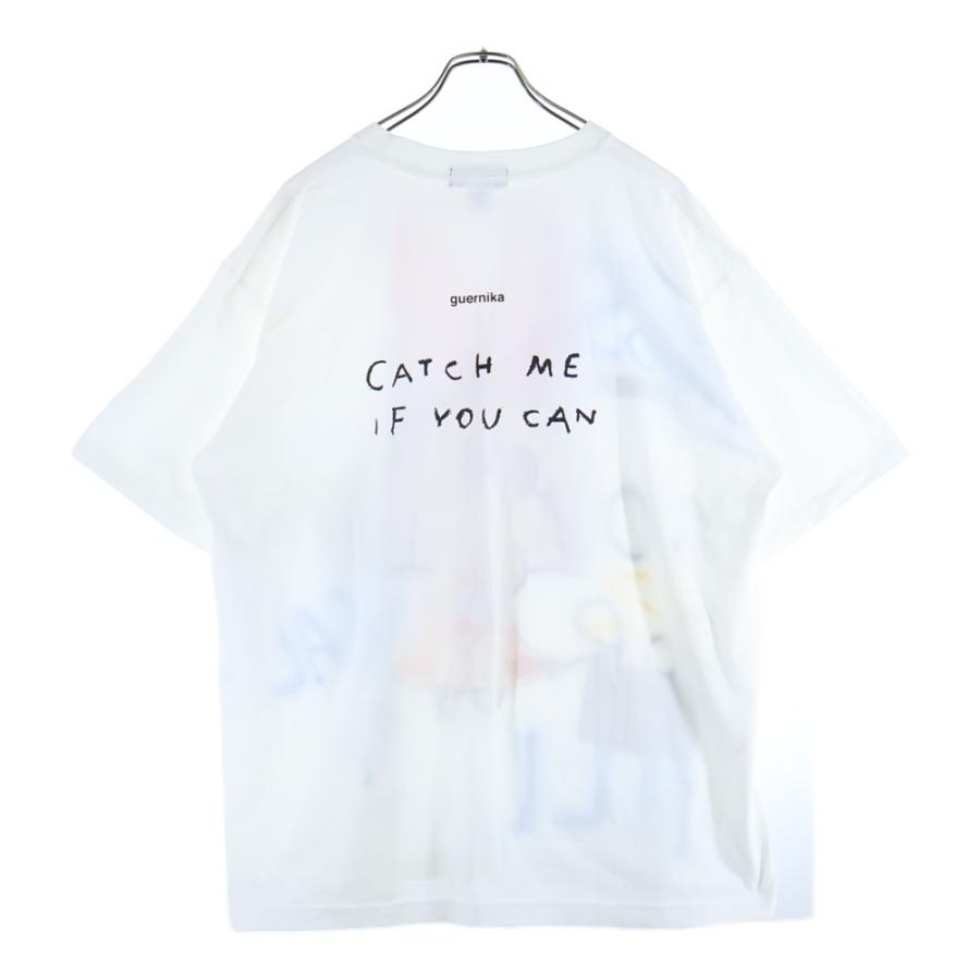 GUERNIKA ゲルニカ ペイント クルーネック コットン 半袖Tシャツ