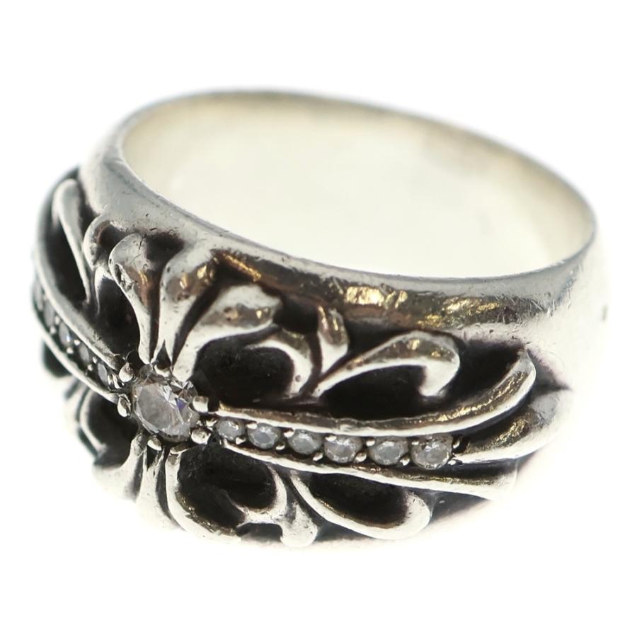 フローラルクロスリング　パヴェダイヤ フローラルクロスリング ダイヤパヴェカスタム(´▽｀)ﾉ ｜ クロム