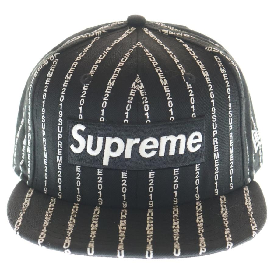Supreme（シュプリーム） 19SS ×NEW ERA Text Stripe Cap ニューエラ