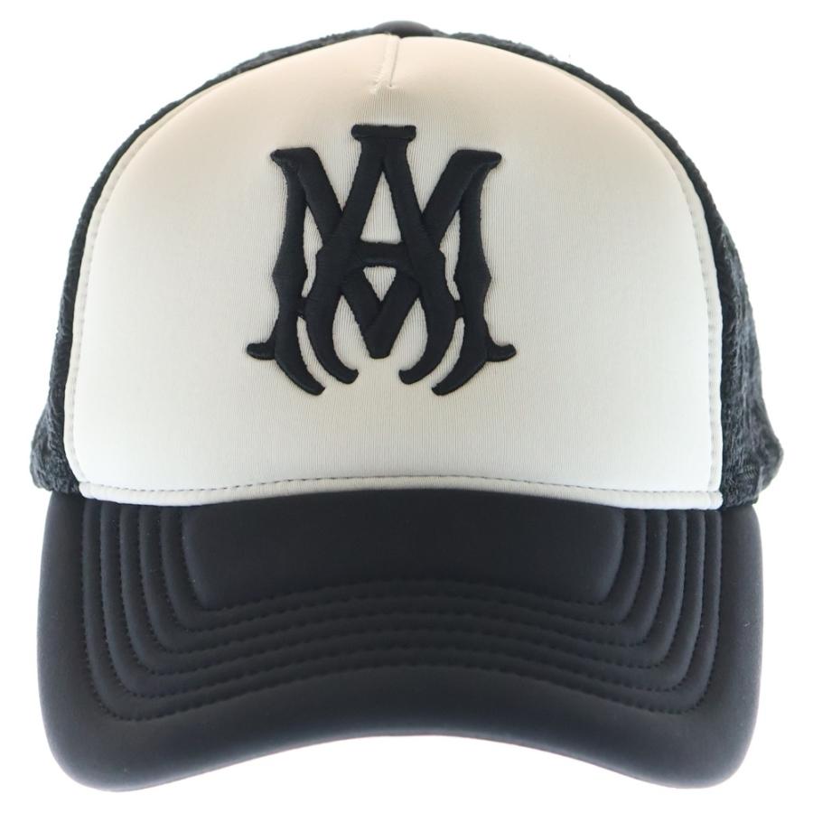 AMIRI（アミリ） MA TWO TONE TRUCKER HAT 刺繍ロゴ メッシュキャップ