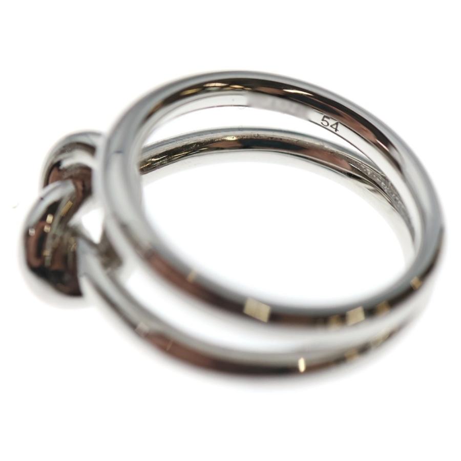 CELINE（セリーヌ） KNOT DOUBLE RING ノット ダブルリング シルバー