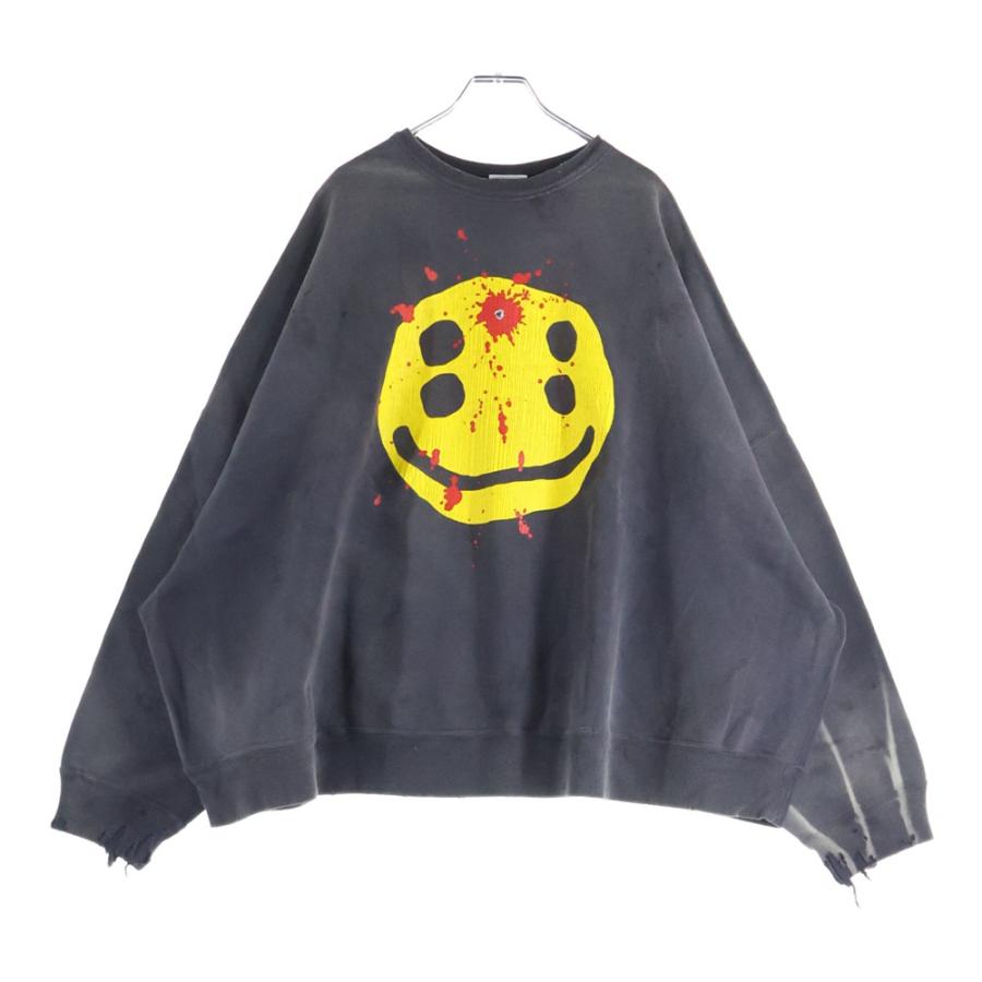 セントマイケル 24AW CP_CREW SWT/SMILE スマイルプリント クルー