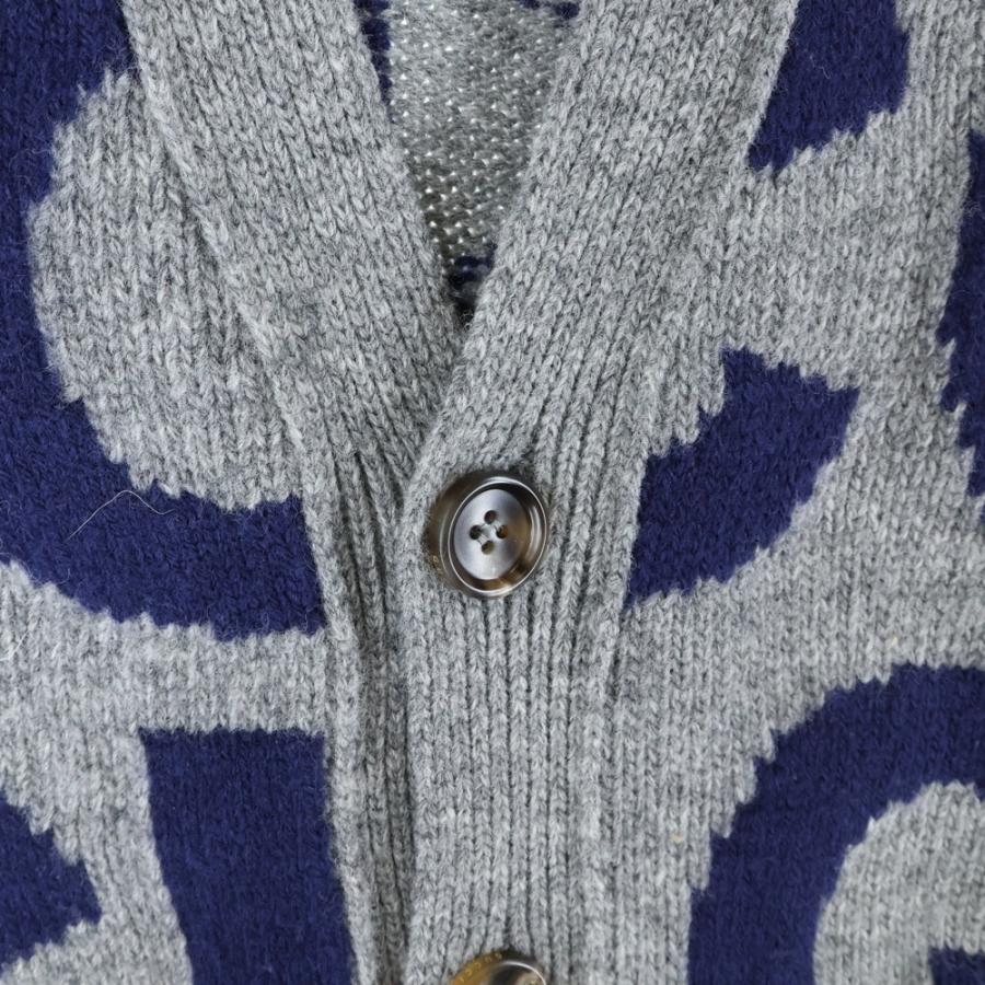 GUCCI（グッチ） 24SS ロゴ総柄 ウール 長袖カーディガン ニット