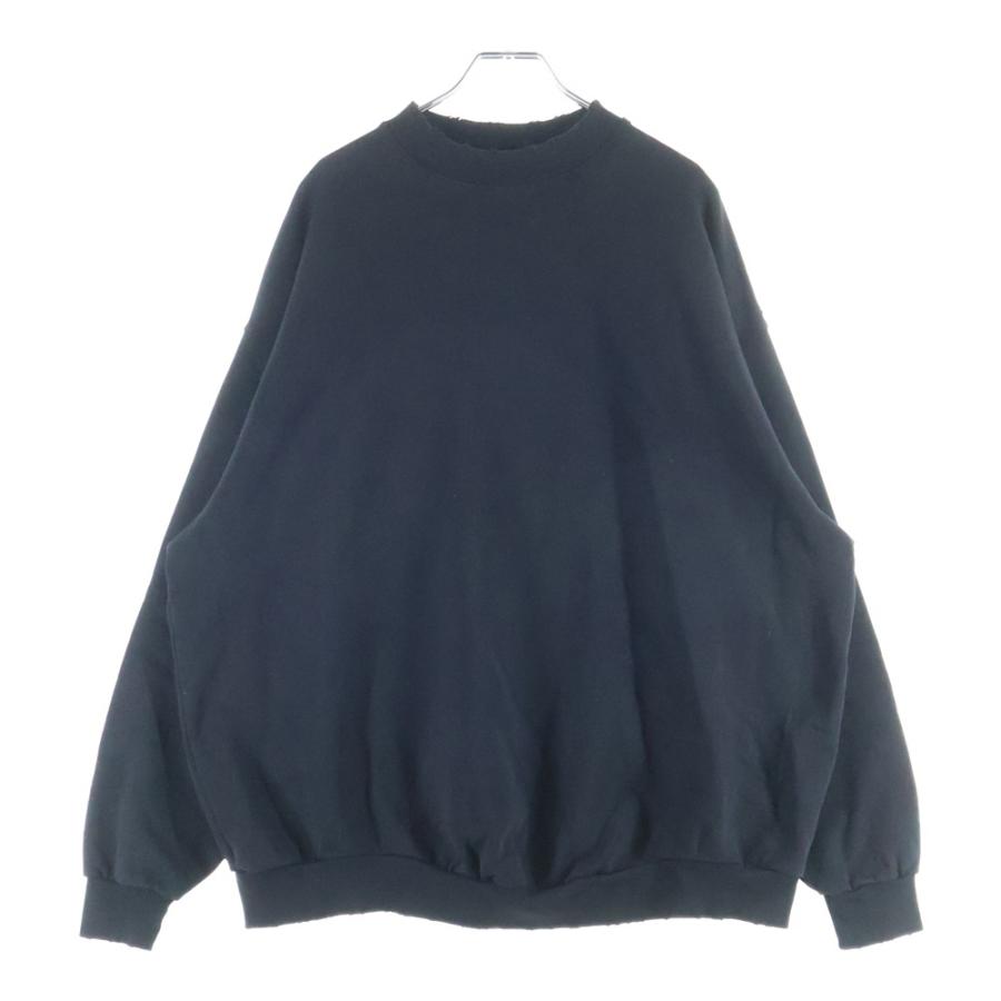 BALENCIAGA（バレンシアガ） クラッシュ加工ネックロゴクルーネック