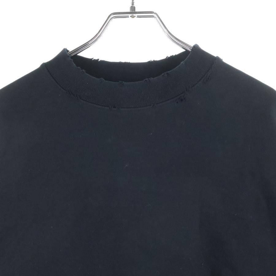 BALENCIAGA（バレンシアガ） クラッシュ加工ネックロゴクルーネック