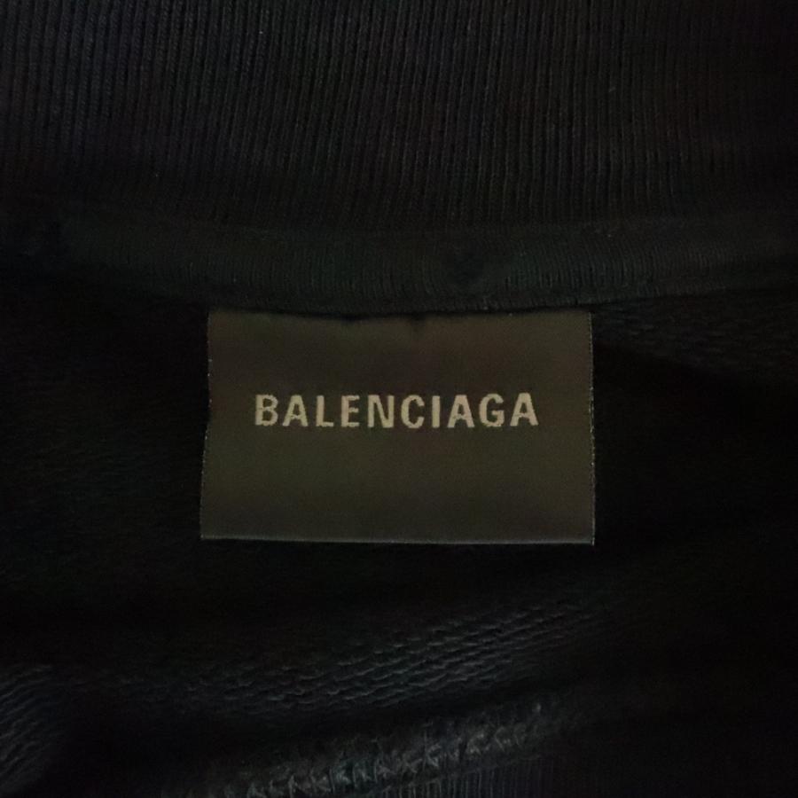 BALENCIAGA（バレンシアガ） クラッシュ加工ネックロゴクルーネック