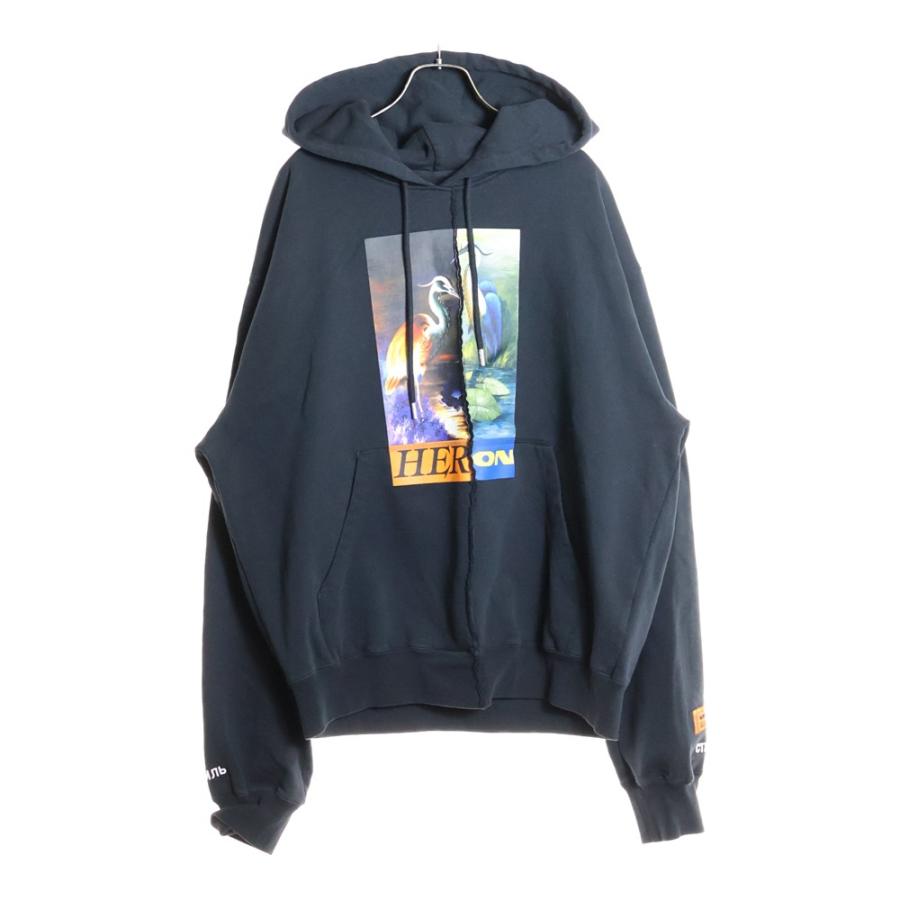 HERON PRESTON（ヘロンプレストン） フロントプリント スウェット プル
