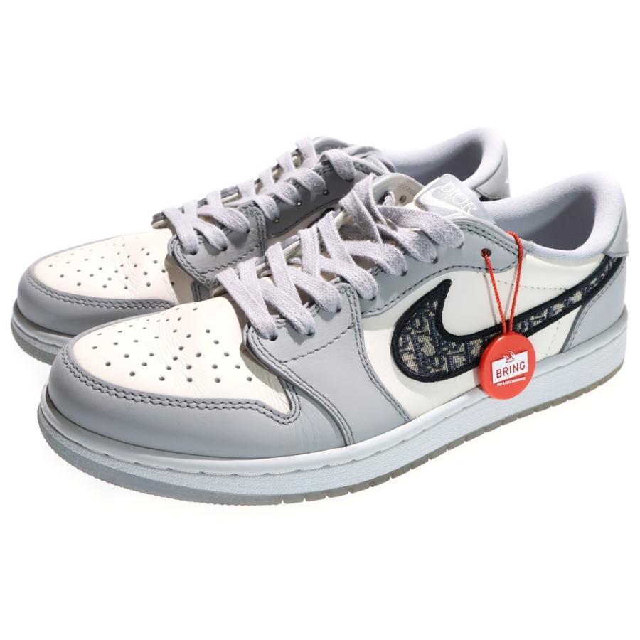 NIKE ナイキ ×DIOR AIR JORDAN 1 LOW OG CN8608-002 ディオール エアジョーダン 1 ローカットスニーカー グレー/ホワイト US7.5/25.5cm NIKE（ナイキ） ×DIOR AIR JORDAN 1 LOW OG CN8608-002 ディオール