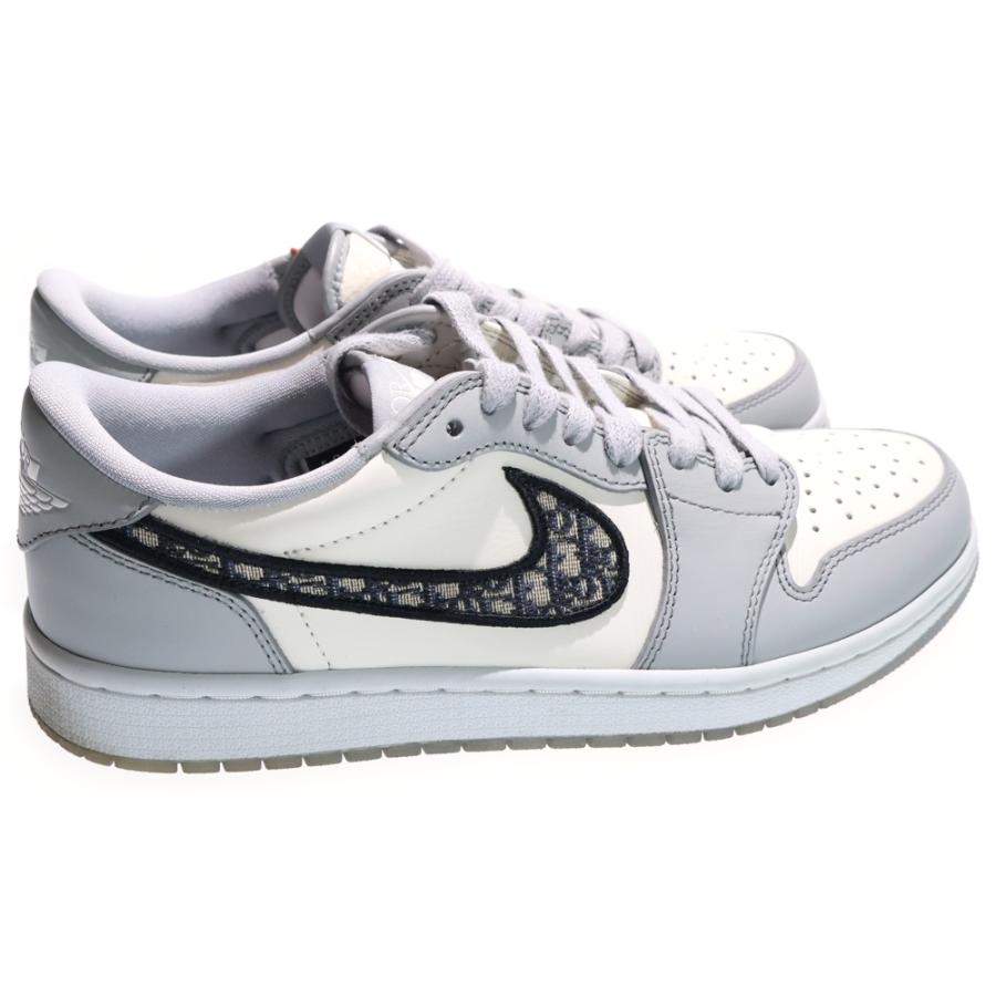 NIKE ナイキ ×DIOR AIR JORDAN 1 LOW OG CN8608-002 ディオール エアディオール エアジョーダン1ロー ローカットスニーカー US9.5/27.5cm グレー NIKE（ナイキ） ×DIOR AIR JORDAN 1 LOW OG CN8608-002 ディオール