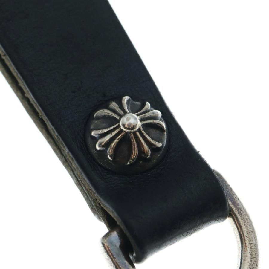 クロムハーツ Dリング ベルトループ クロスボール 925 シルバー レザー CHROME HEARTS（クロムハーツ） BELT LOOP D RING Dリング クロス
