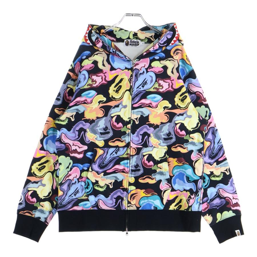 【希少・広島限定】A BATHING APE シャークパーカー Lサイズ A BATHING APE（アベイシングエイプ） ART CAMO SHARK FULL ZIP HOODIE