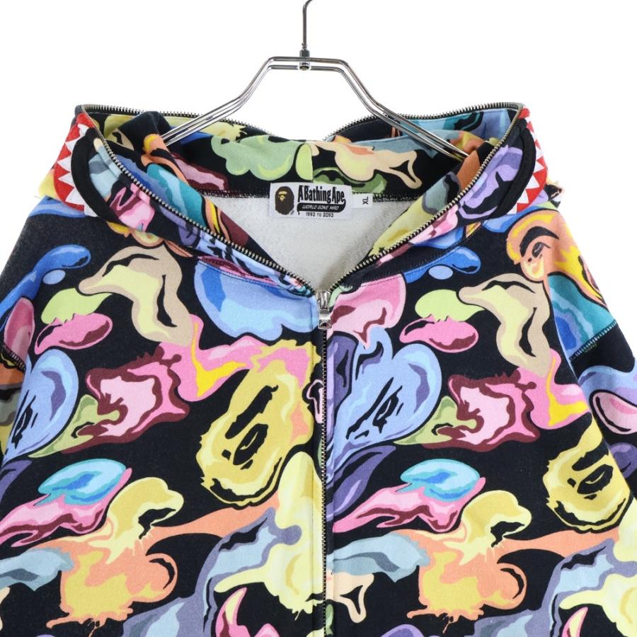 A BATHING APE（アベイシングエイプ） ART CAMO SHARK FULL ZIP HOODIE