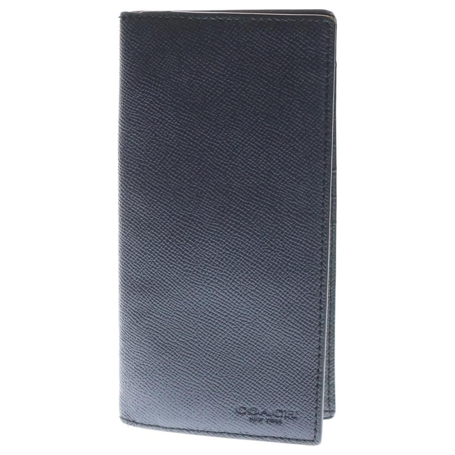 COACH（コーチ） カーフ 二つ折り財布 長財布 ネイビー F59109 : BRING