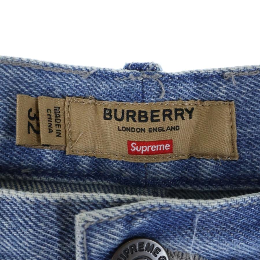 Supreme（シュプリーム） 22SS×Burberry Regular Jean Blue バーバリー
