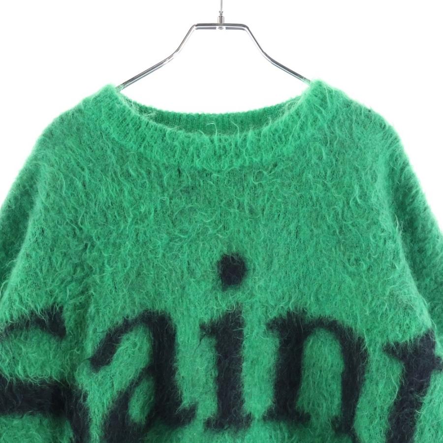 SAINT MICHAEL セントマイケル 23AW CREW NECK KNIT フロントロゴ 