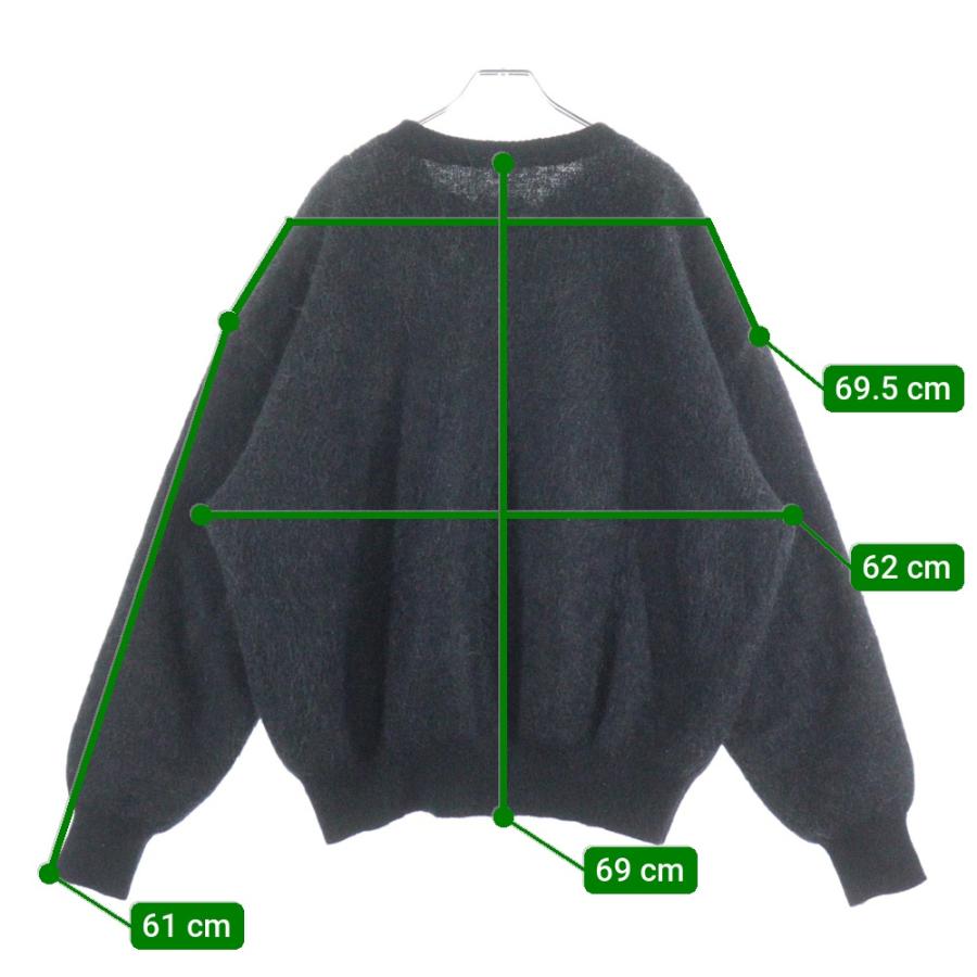SAINT MICHAEL セントマイケル 23AW CREW NECK KNIT フロントロゴ 