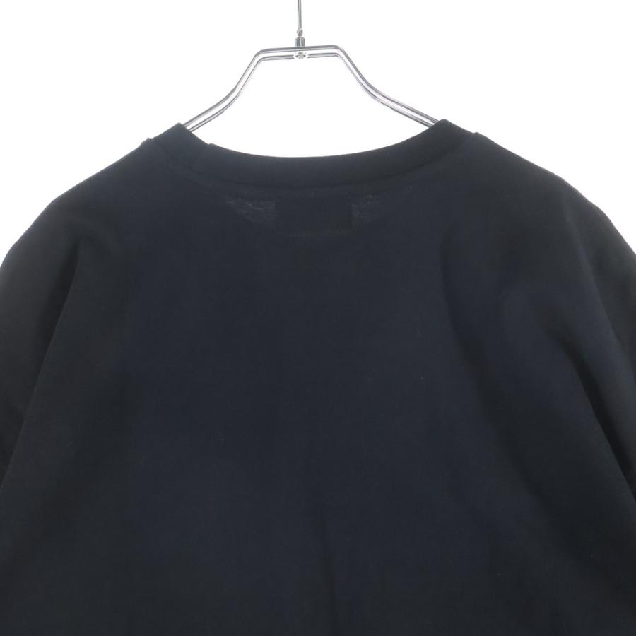 THUG CLUB サグクラブ レザー フロントロゴ 半袖Tシャツ カットソー