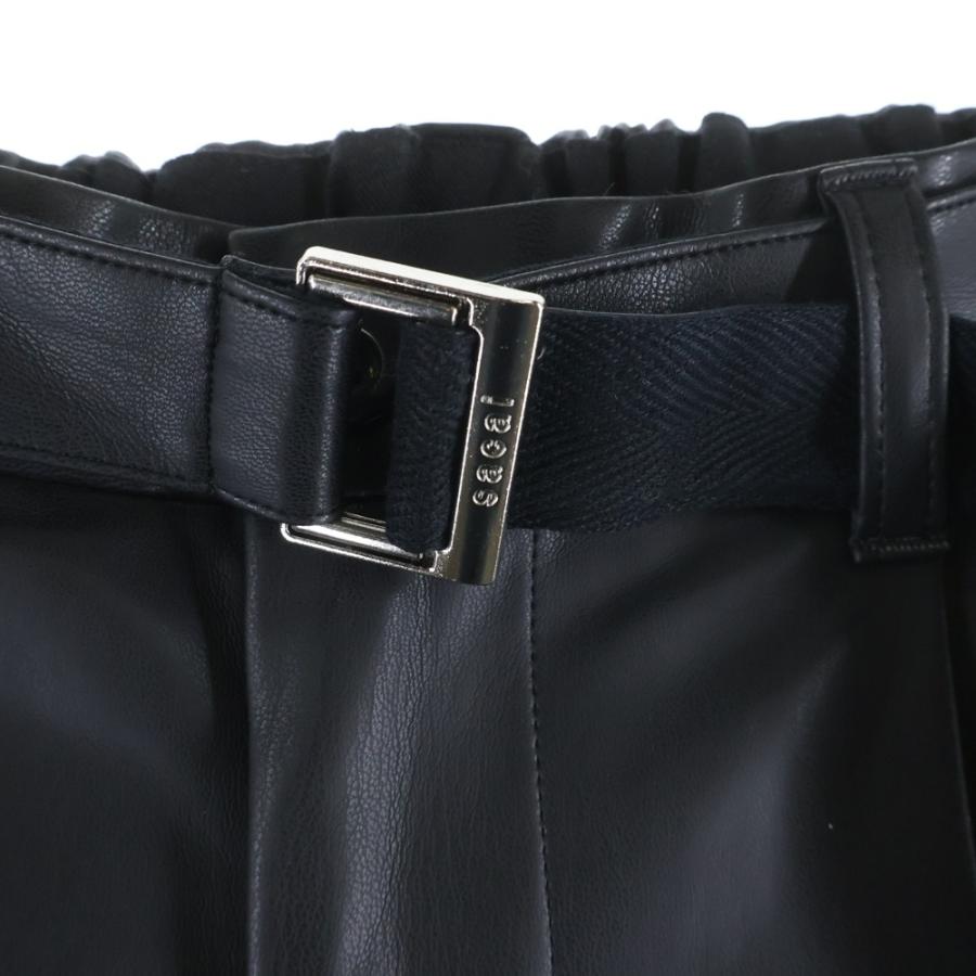 sacai（サカイ） 25AW Faux Leather Pants 25-03750M サイドポケット