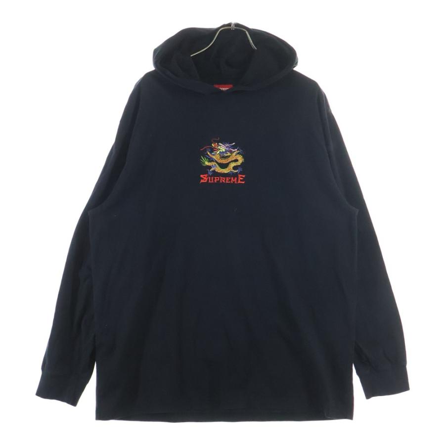 Supreme（シュプリーム） 22SS Dragon Hooded L/S ドラゴン刺繍 プル