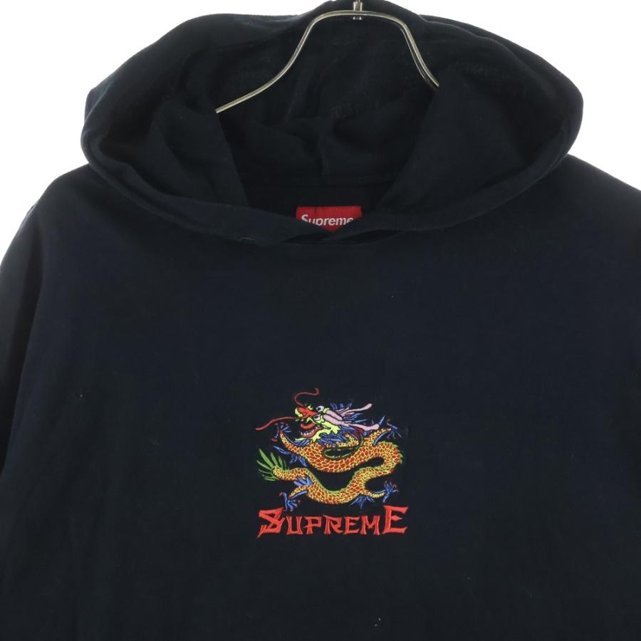Supreme（シュプリーム） 22SS Dragon Hooded L/S ドラゴン刺繍 プル