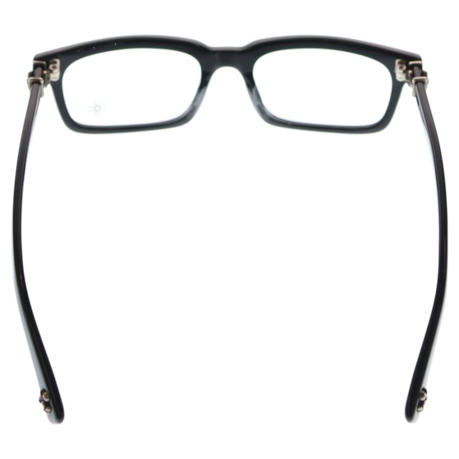 クロムハーツブラックフレーム サングラス クリアレンズ CHROME HEARTS（クロムハーツ） CLITTERATI スターテンプル クリア