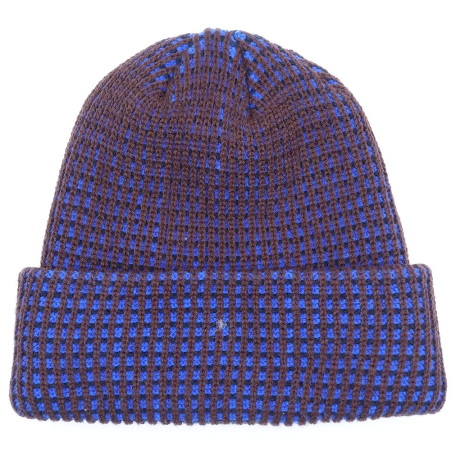 NOAH ノア Tri-Color Beanie ニット帽 帽子 ブラウン/ブルー : BRING