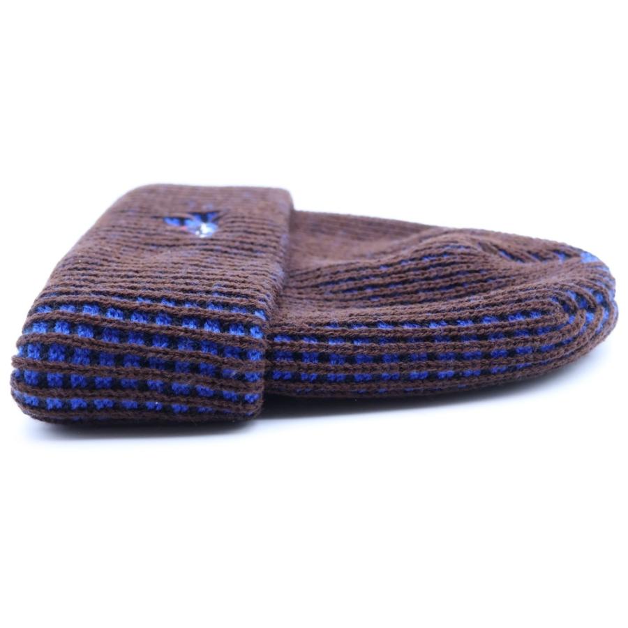 NOAH ノア Tri-Color Beanie ニット帽 帽子 ブラウン/ブルー : BRING