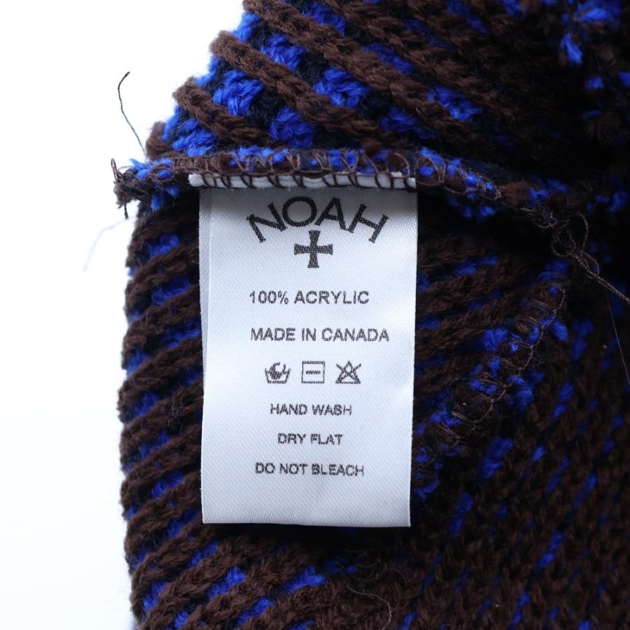 NOAH ノア Tri-Color Beanie ニット帽 帽子 ブラウン/ブルー : BRING
