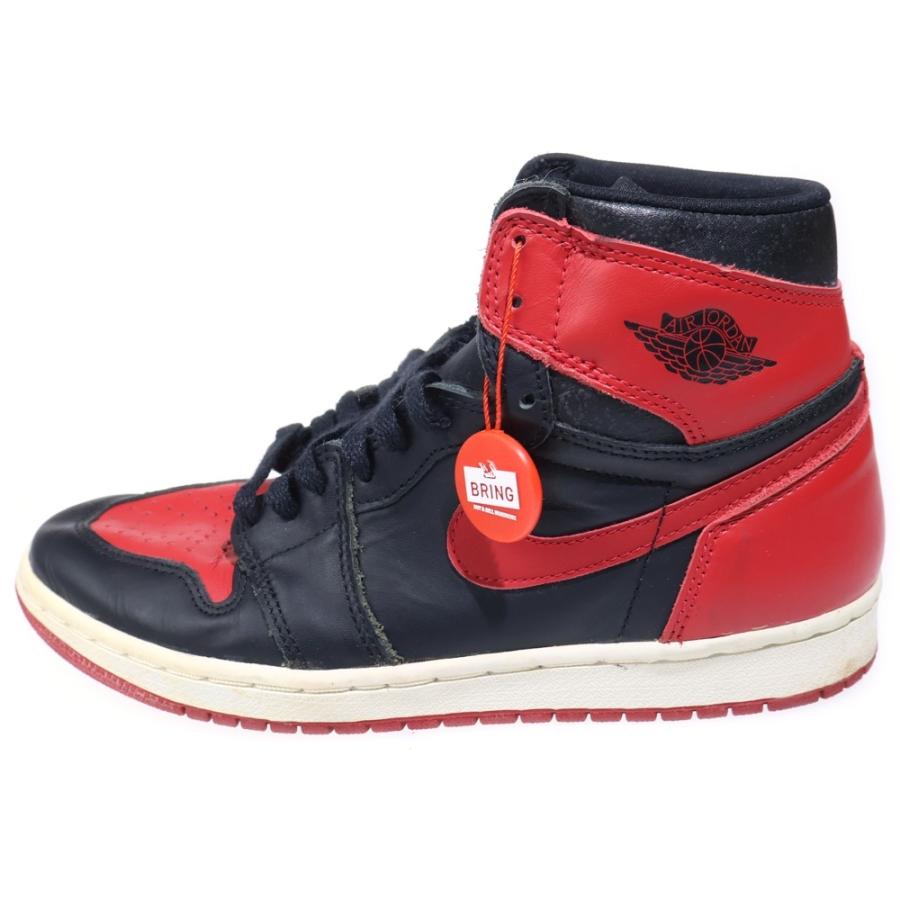 NIKE ナイキ 【観賞用 1994年製】 AIR JORDAN1 BRED エアジョーダン1 ブレッド ハイカットスニーカー ブラック/レッド US8.5/26.5cm 130207-061 NIKE（ナイキ） 【観賞用 1994年製】 AIR JORDAN1 BRED エアジョーダン