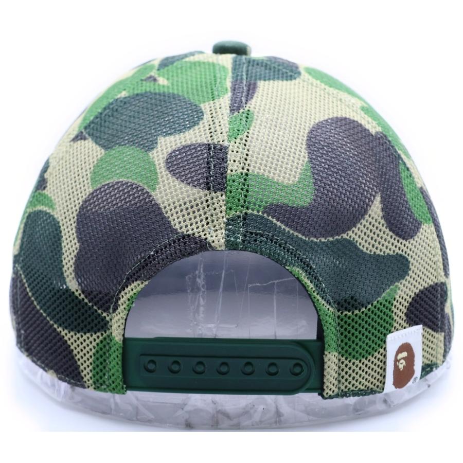 BAPE 迷彩キャップ スナップバック ア ベイシング エイプ APE 刺繍ロゴ×迷彩 メンズ スナップバック