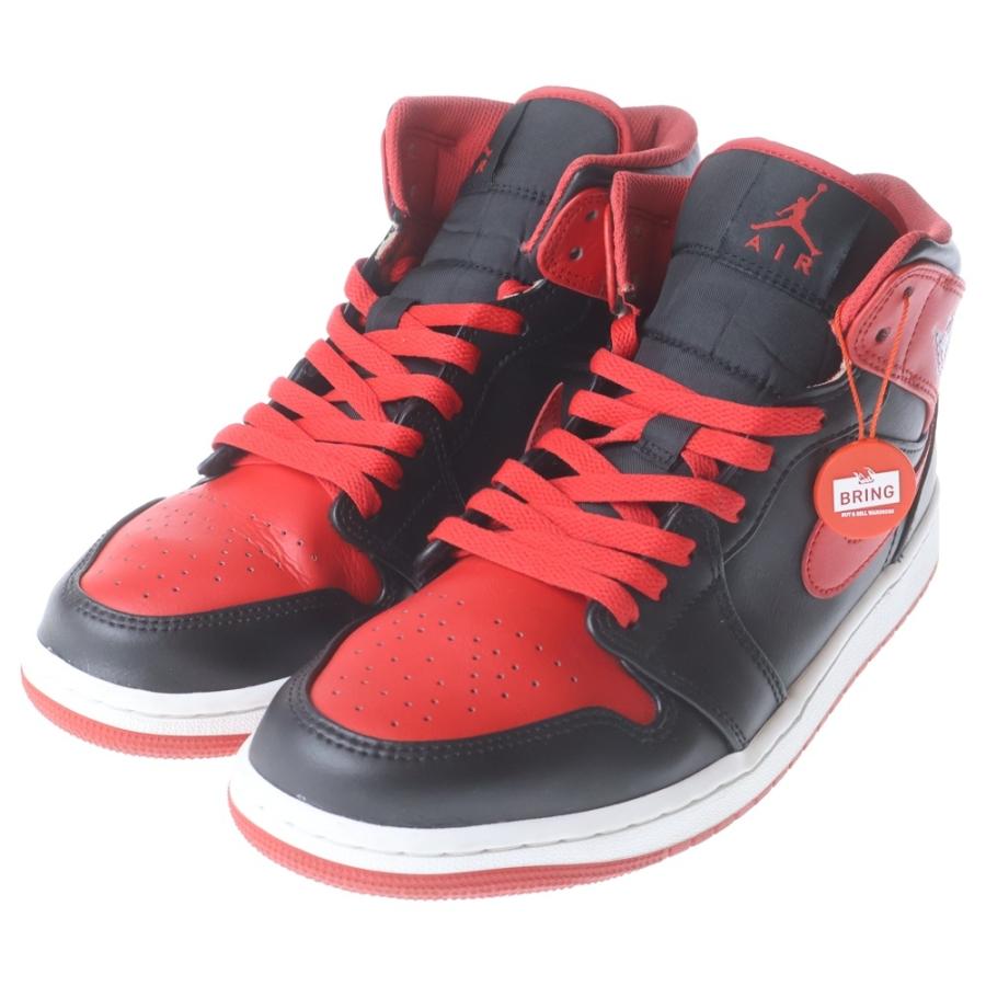 NIKE（ナイキ） AIR JORDAN 1 MID BRED TOE エアジョーダン1 ブレッド