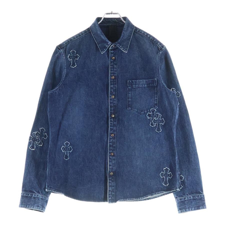 CHROME HEARTS（クロムハーツ） LOOSEENDS クロスパッチ デニムシャツ