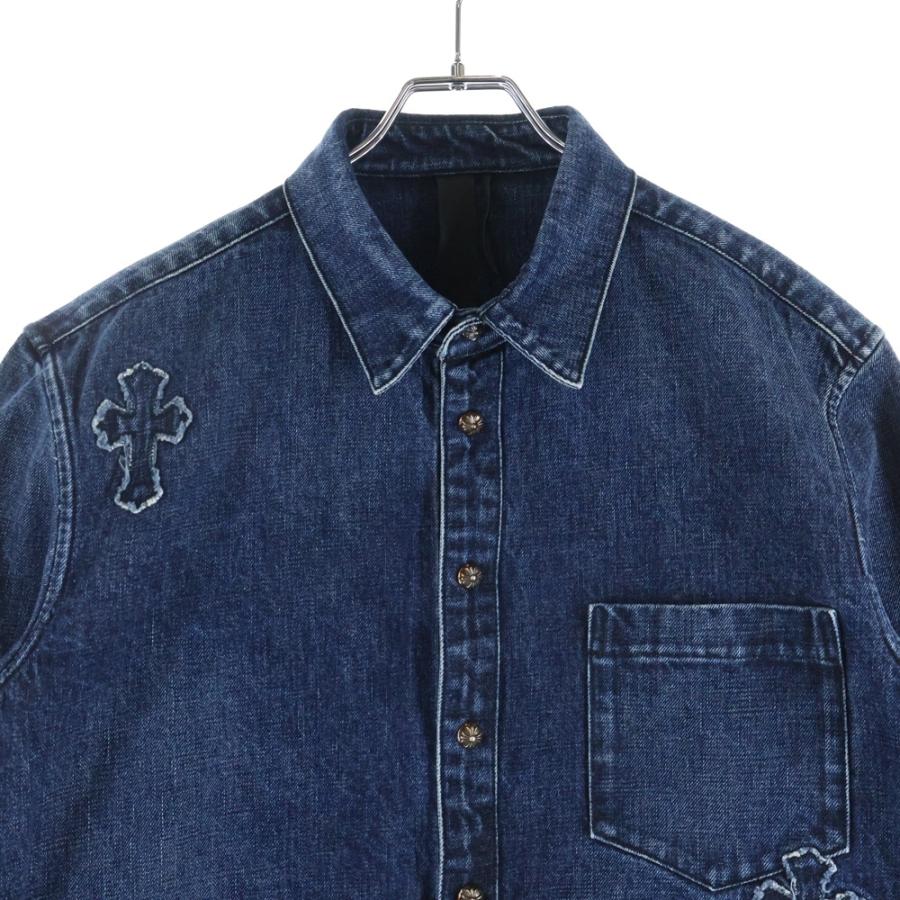 CHROME HEARTS（クロムハーツ） LOOSEENDS クロスパッチ デニムシャツ