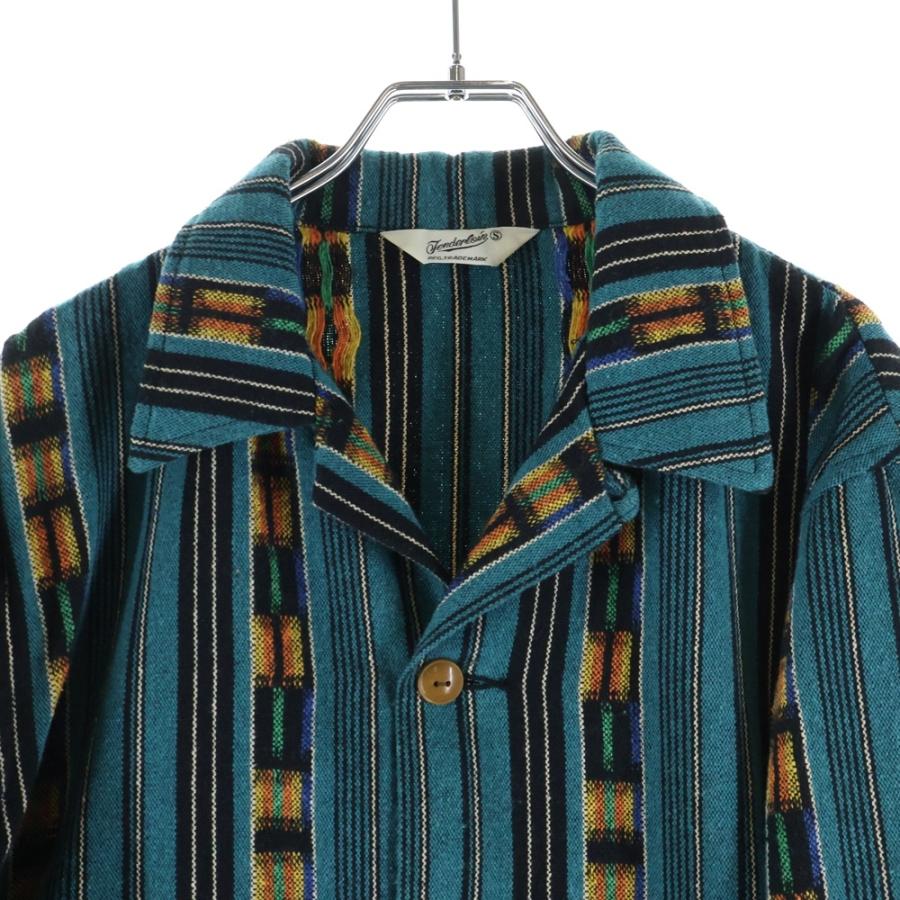 【S】TENDERLOINテンダーロイン T-NATIVE SHストライプシャツ TENDERLOIN（テンダーロイン） T-GTM JKT ネイティブ柄 ストライプ