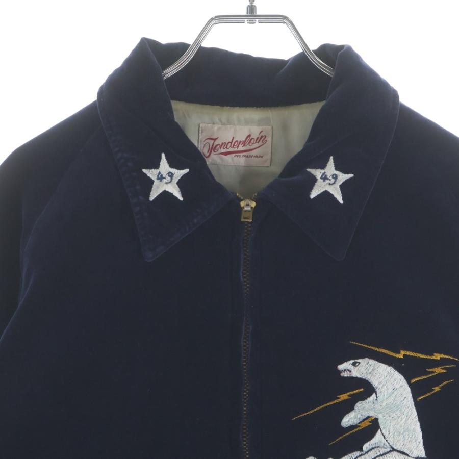 専用　　テンダーロイン　SOブルゾン　ネイビー　Ｓ TENDERLOIN（テンダーロイン） SOUVENIR JKT ALASKA VELOURS ベロア