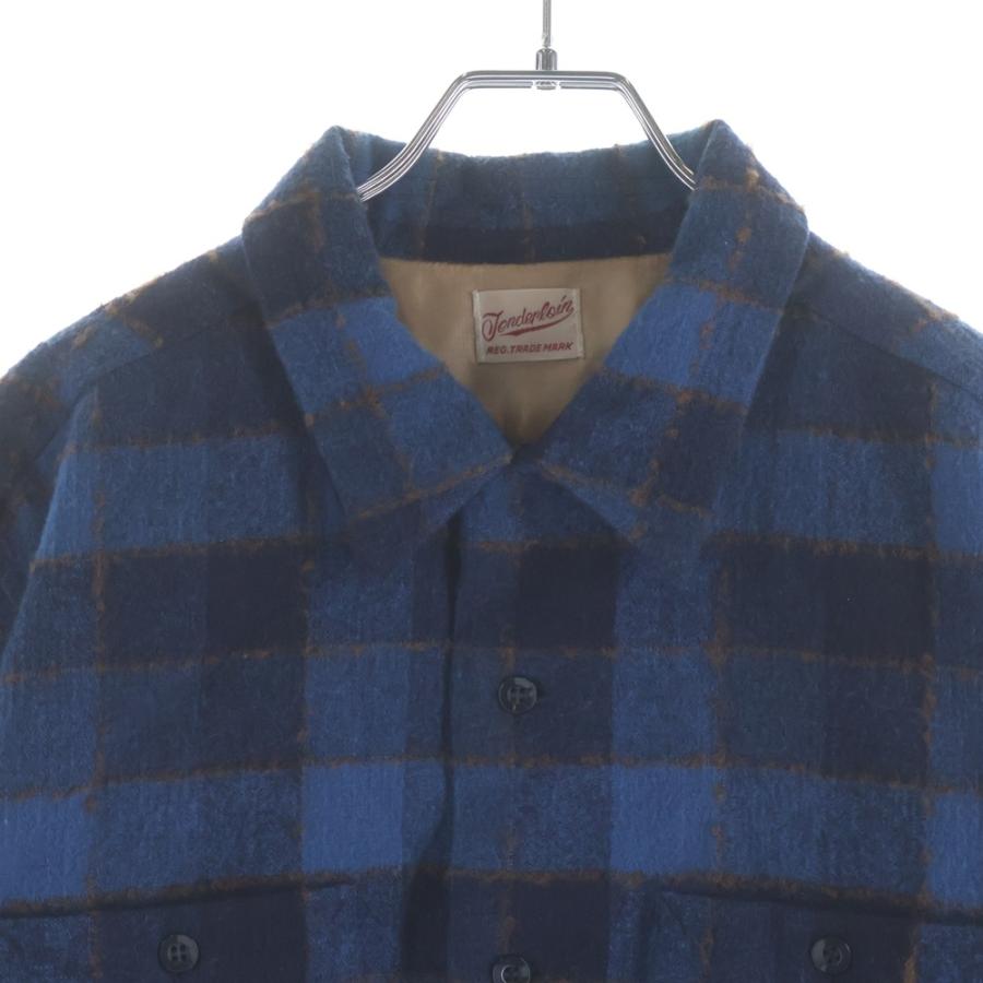 TENDERLOIN（テンダーロイン） WOOL SHT WP ウールチェック 長袖シャツ