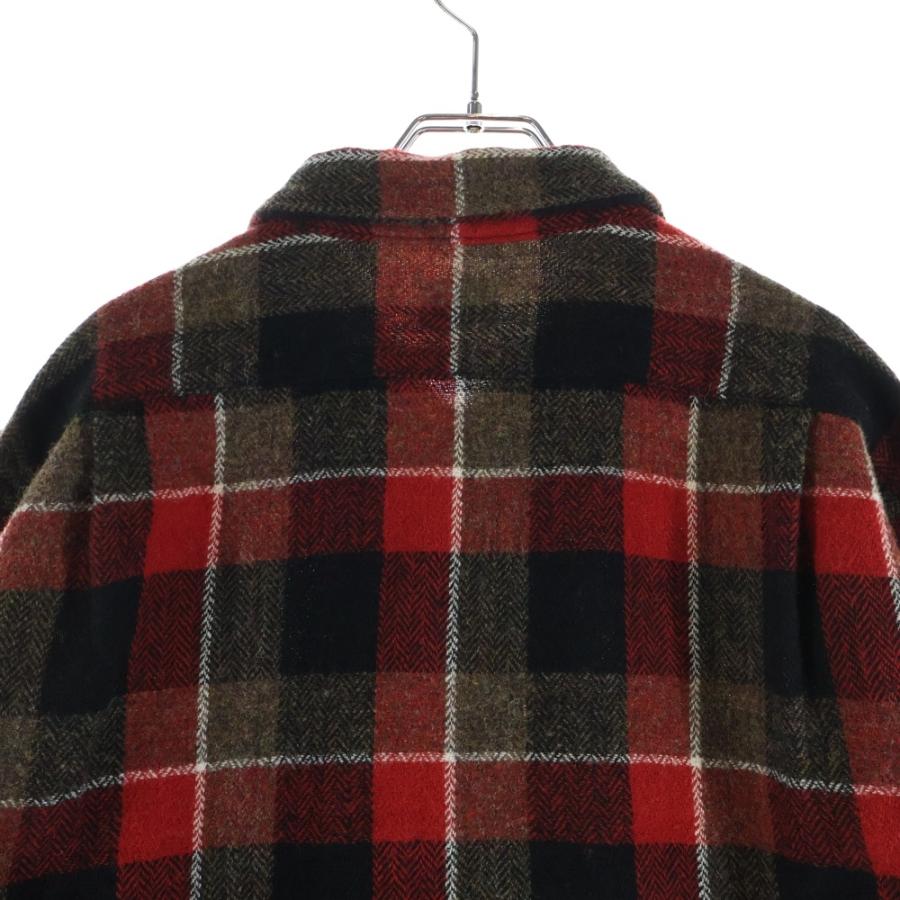 美品　TENDERLOIN ウールシャツ　赤黒チェック TENDERLOIN（テンダーロイン） T-WOOL SHT ウールチェック 長袖シャツ