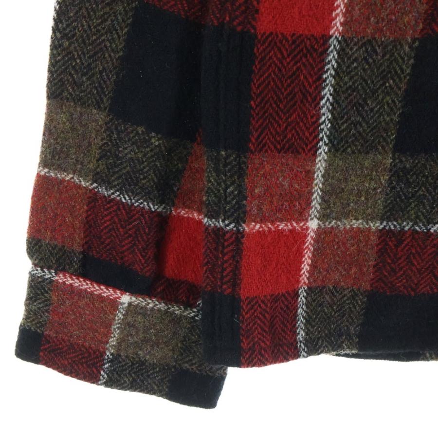 美品　TENDERLOIN ウールシャツ　赤黒チェック TENDERLOIN（テンダーロイン） T-WOOL SHT ウールチェック 長袖シャツ