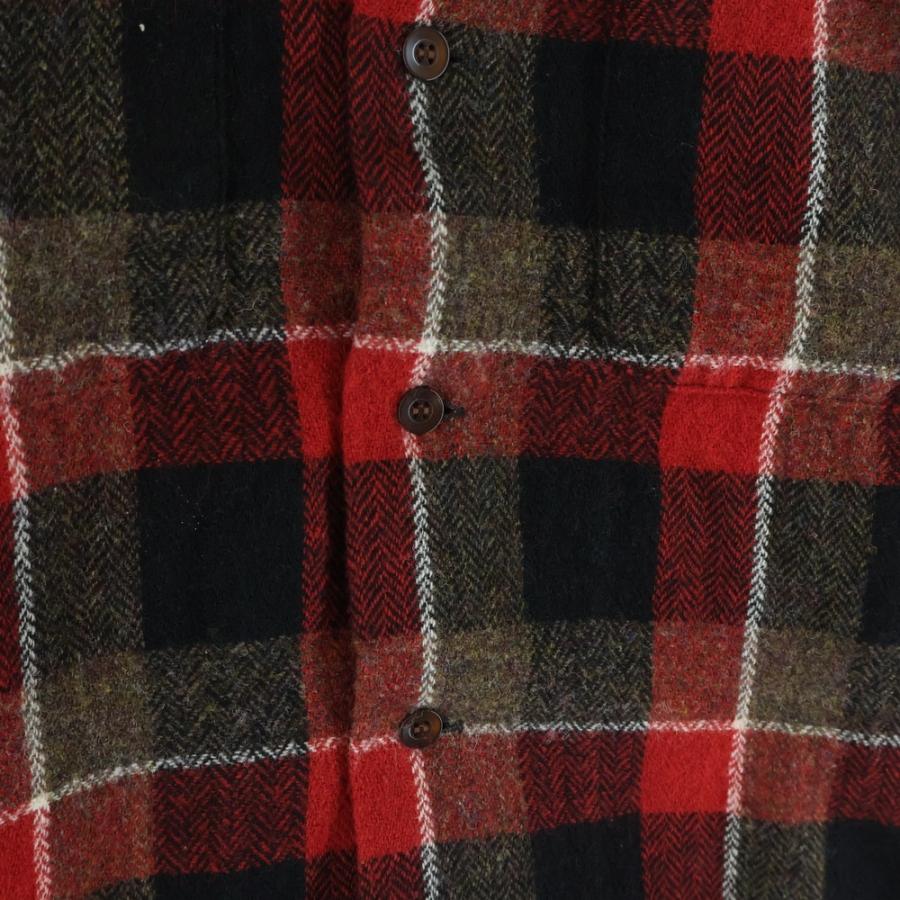 TENDERLOIN（テンダーロイン） T-WOOL SHT ウールチェック 長袖シャツ