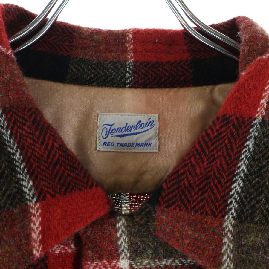 TENDERLOIN（テンダーロイン） T-WOOL SHT ウールチェック 長袖シャツ