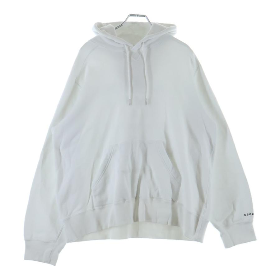 sacai - Sacai サカイ 2024年モデル 24-0796S Print Hoodie プリント プルオーバー フーディ パーカー ホワイト系 1【中古】 sacai（サカイ） 24SS Print Hoodie バックプリント プリント パーカー