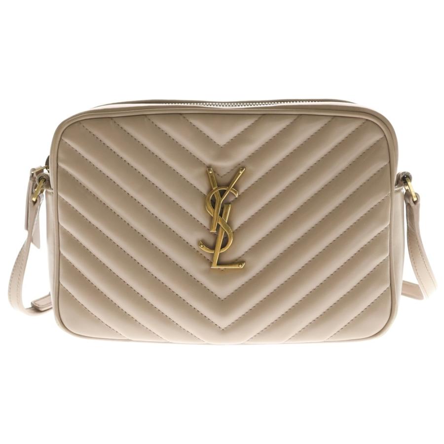 YVES SAINT LAURENT イヴサンローラン LOU CAMELA キルティング カメラバッグ ショルダーバッグ べージュ レディース 715232 Yves Saint Laurent（イヴ・サンローラン） LOU CAMELA キルティング